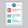 Fire Action - EEC (Dialled Automatically) - Safety Signs