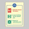 Fire Action - EEC (Dialled Automatically) - Safety Signs