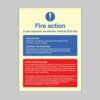 Fire Action - Electric Vehicle - Safety Signs