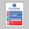 EEC Fire Action (Manual Call 999) - Lift in Building - Safety Signs