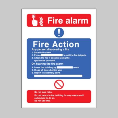 Fire Action / Call Point without Lift - Safety Signs