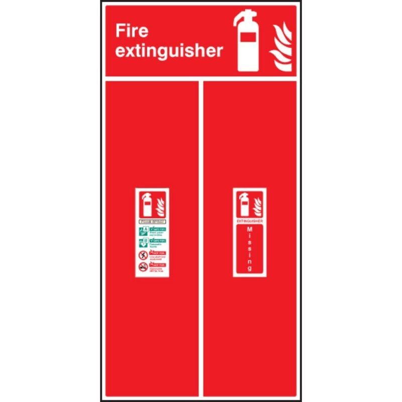 Foam Fire Extinguisher Location Board - Safety Signs