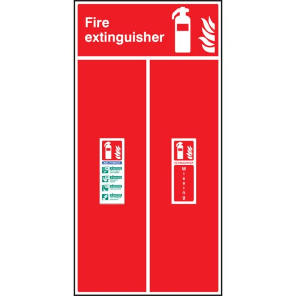 ABC Powder Fire Extinguisher Location Board - Safety Signs