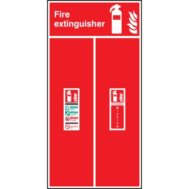 CO2 Fire Extinguisher Location Board - Safety Signs