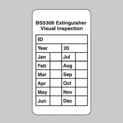 Extinguisher Visual Inspection Tag (Pack of 10) - Safety Signs