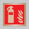 Fire Extinguisher Symbol - Safety Signs Brass