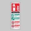 CO2 Carbon Dioxide Extinguisher Identification - Safety Signs