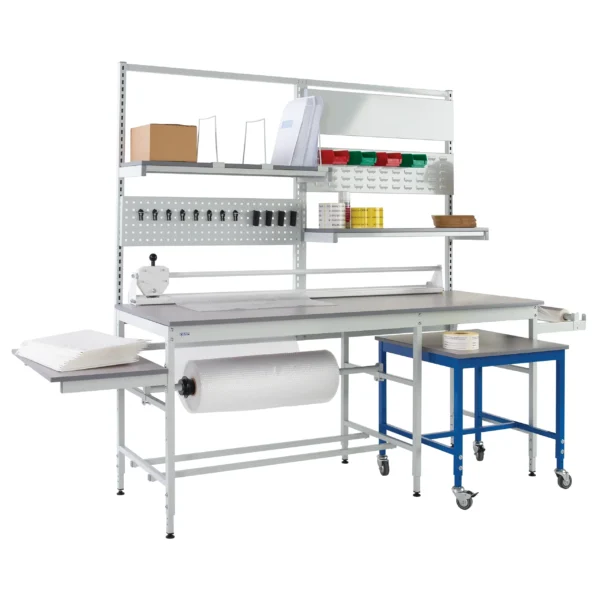 QMP Pack Tek Dual Workbench - Packing Station Kit 1