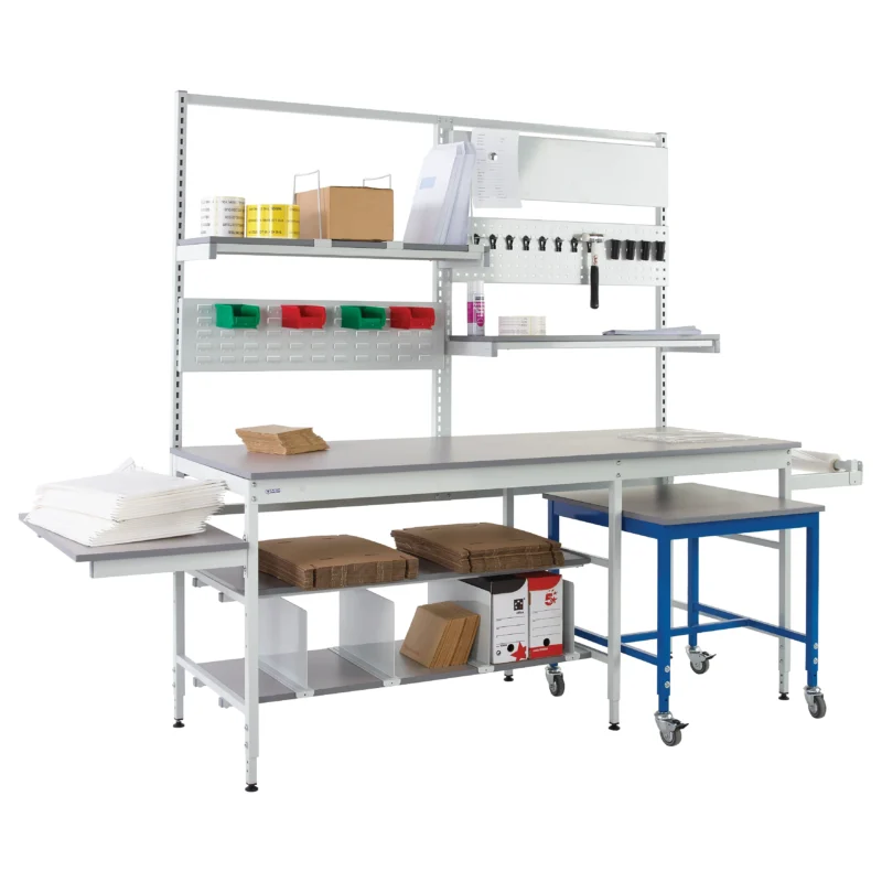 QMP Pack Tek Dual Workbench - Packing Station Kit 2