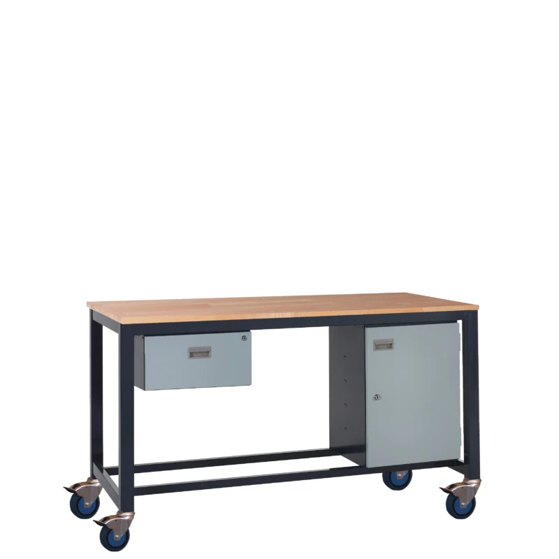 QMP Mobile Heavy Duty Workbench - Kit A - Beech