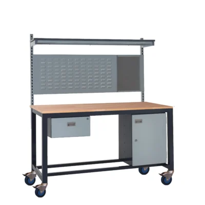 QMP Mobile Heavy Duty Workbench - Kit C - Beech
