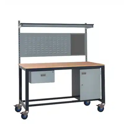 QMP Mobile Heavy Duty Workbench - Kit C - Beech