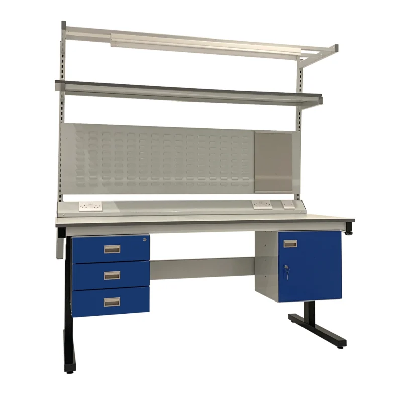 QMP Premium Electric Height Adjustable Workbench – Kit F - Laminate