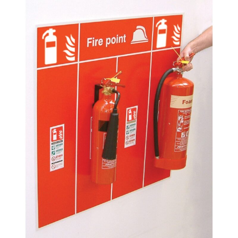 Fire Extinguisher Location Board - Double - Safety Signs