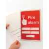 Fire Alarm 5 Zones - Adapt-a-Sign - Safety Signs