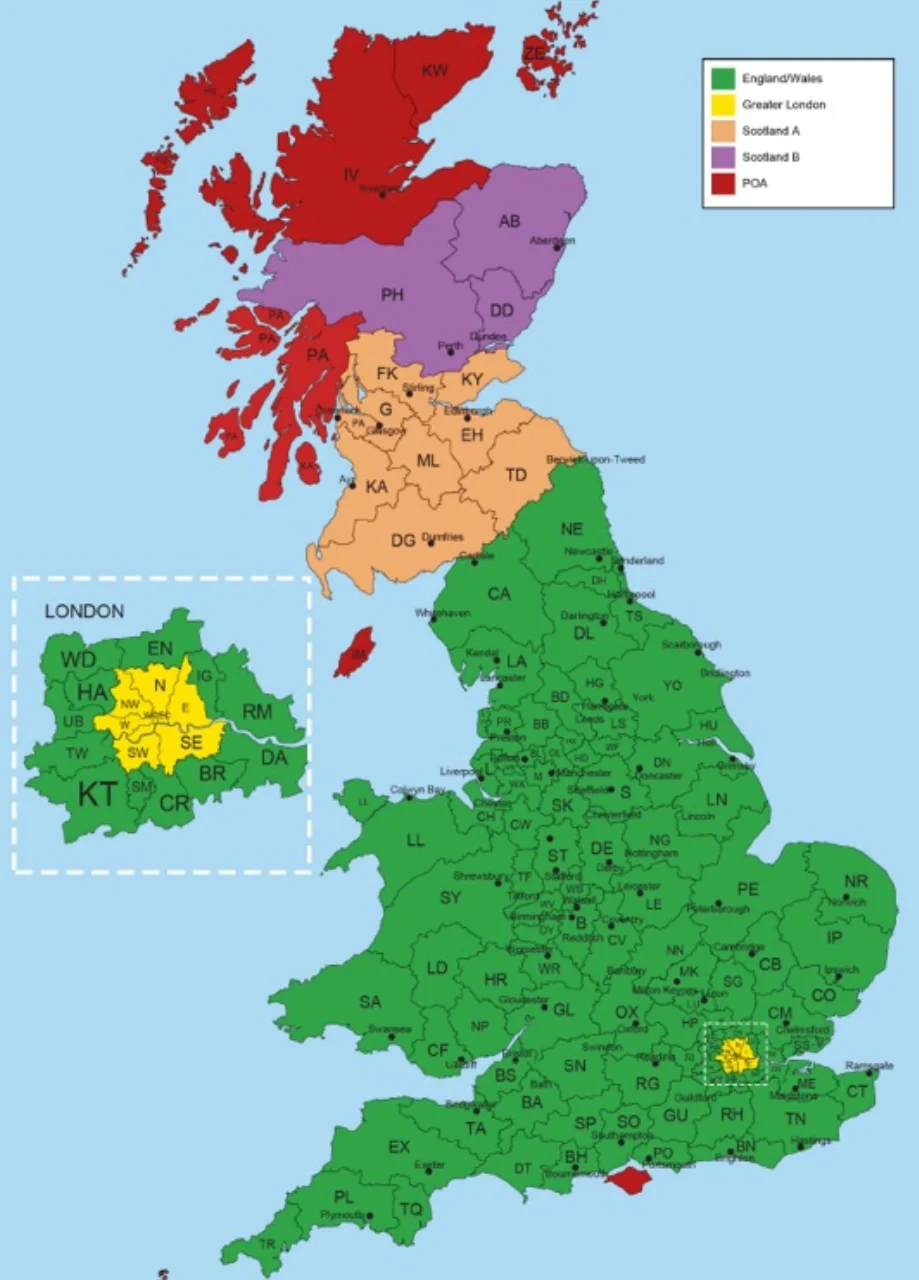 Delivery Area Map