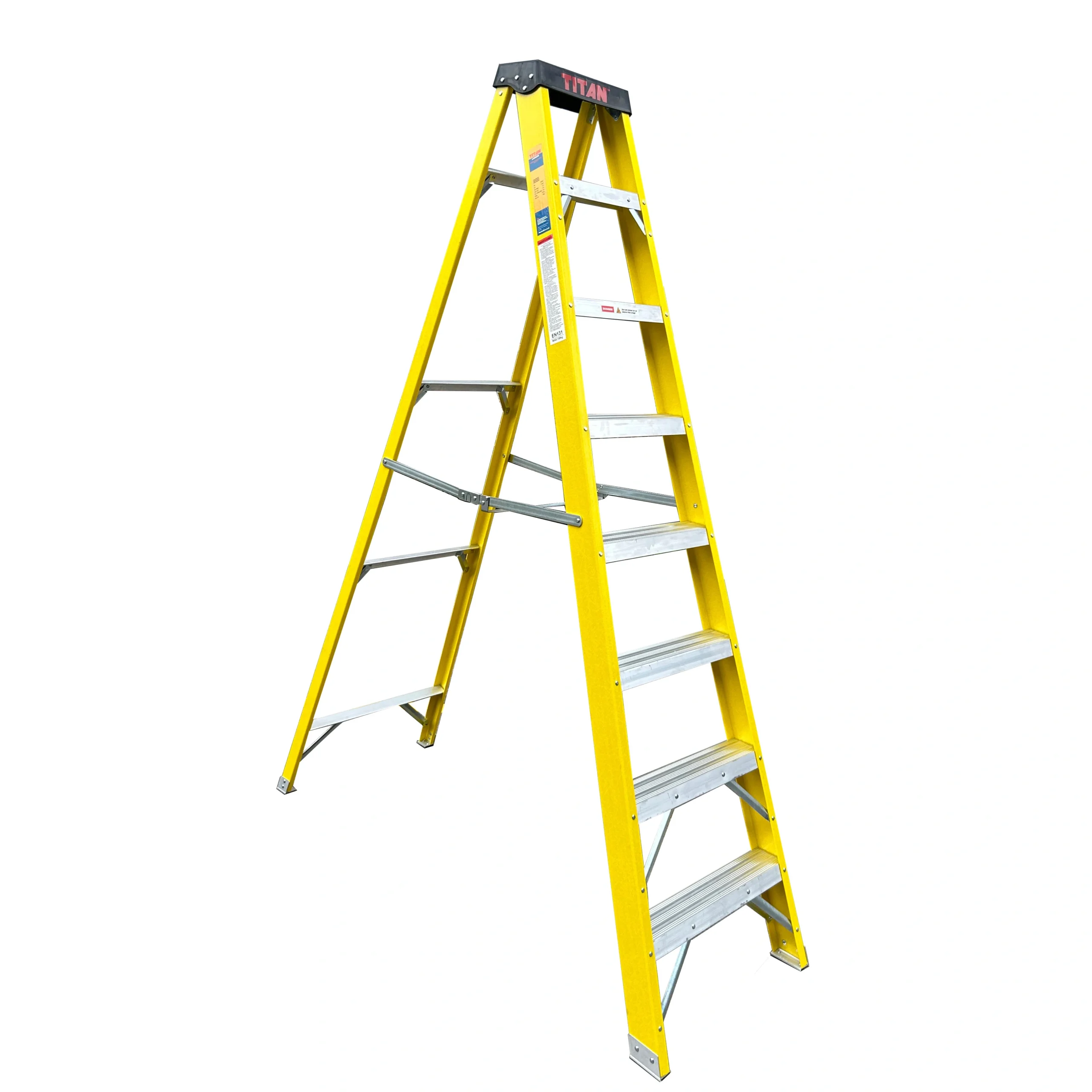 Titan Fibreglass Swingback Step Ladder - Tngfhs Series 6 Titan fibreglass swingback step ladder - tngfhs series
