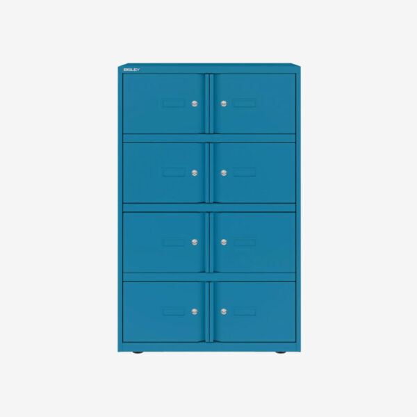 Bisley 800mm Wide Essentials Lodge - 8 Door Locker Bank