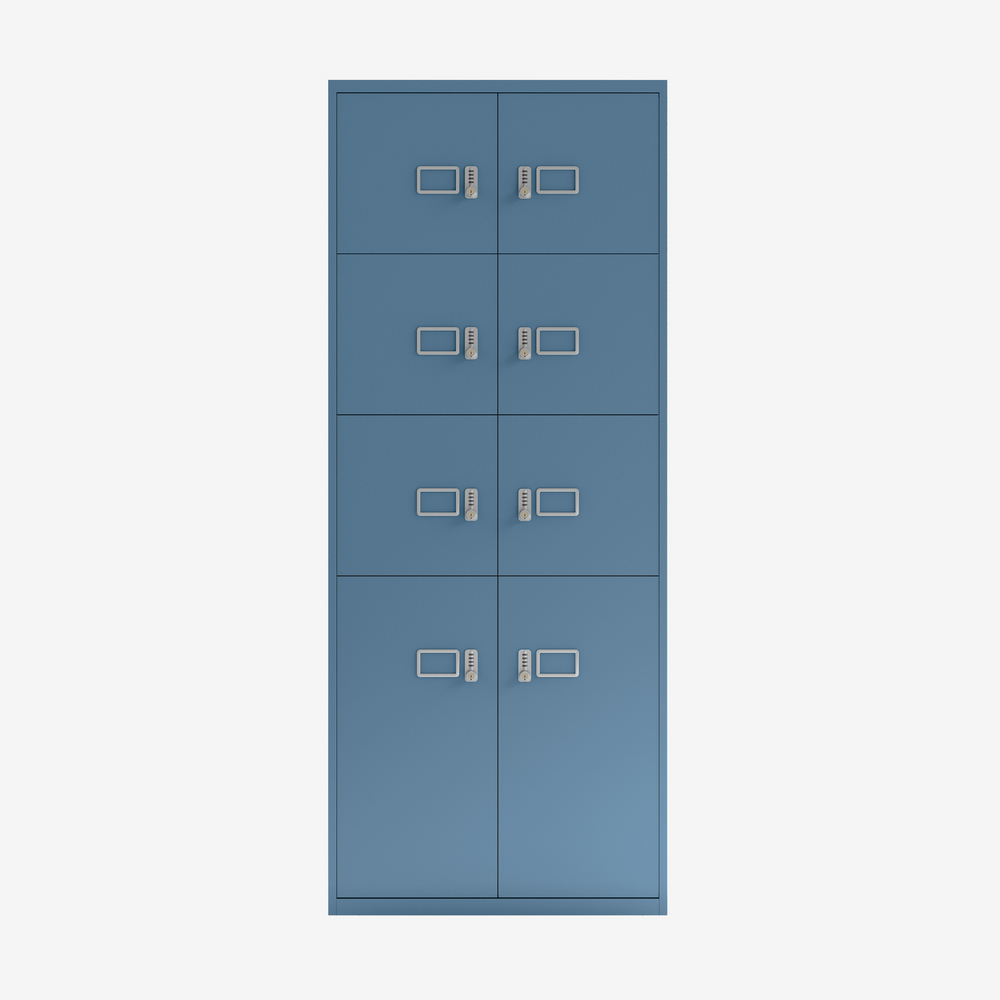 Bisley Lateralfile Lodge - 8 Door Locker Bank - 800W Steel 4 Bisley lateralfile lodge - 8 door locker bank - 800w steel - image 4