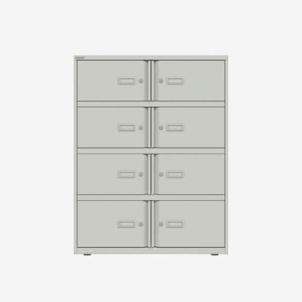 Bisley Essentials Lodge - 8 Door Locker Bank - 1000W x 1300H