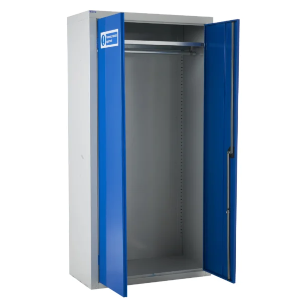 QMP PPE Cupboard - 1 Shelf & Hanging Rail