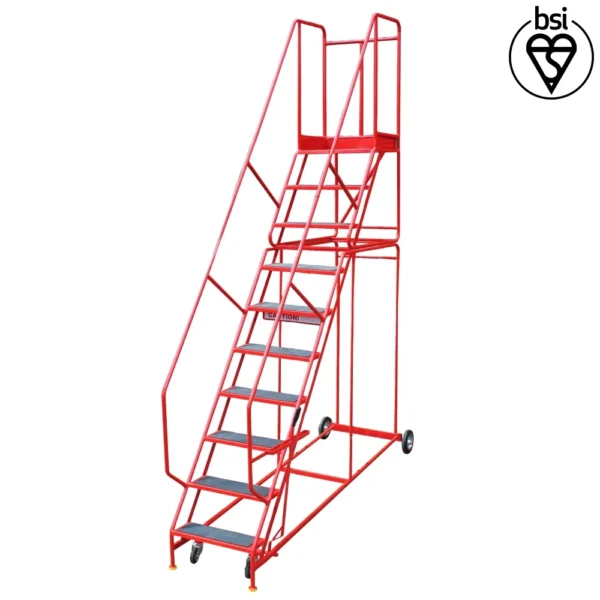 Quality Red Warehouse Step Range - BS Certified (3 - 16 Tread)