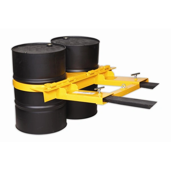 EcoWarrior Automatic Fork Mounted Drum Clamp – Double Steel Drum