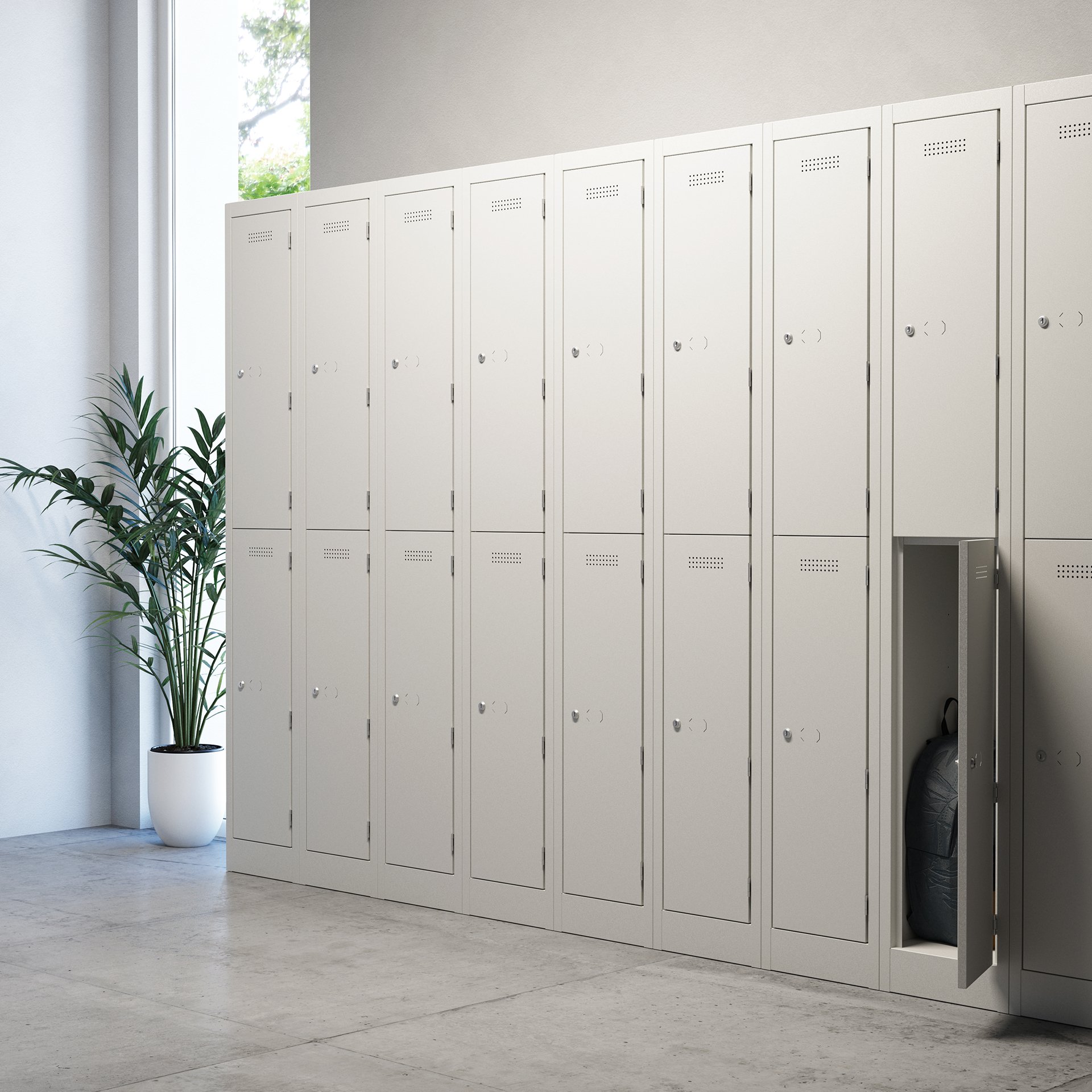 Bisley Primary Everyday Locker - 2 Door - 300Mm Depth 3 Bisley primary everyday locker - 2 door - 300mm depth - image 3