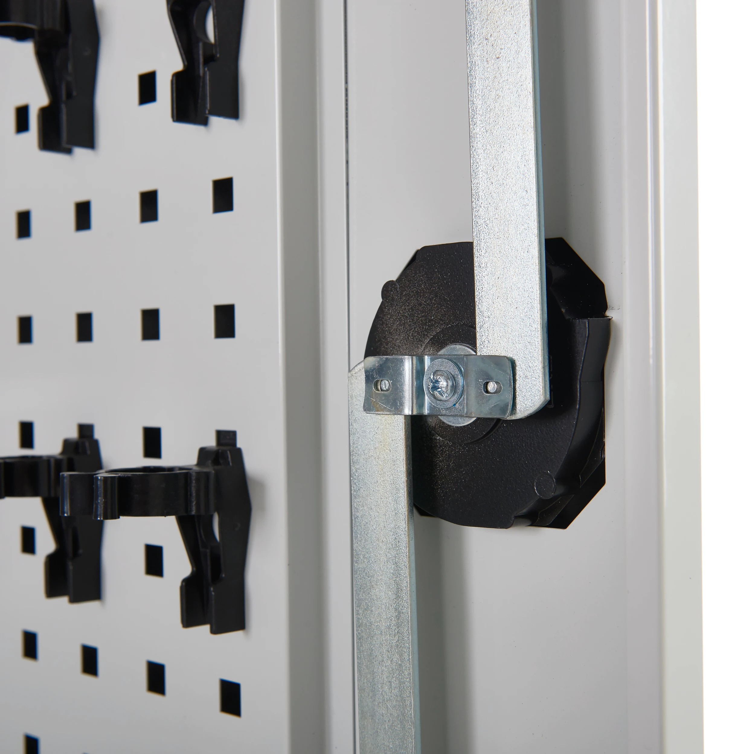 Euroslide Wall Mounted Perforated Tool Cupboard - 570H X 820W 9 Euroslide wall mounted perforated tool cupboard - 570h x 820w - image 9