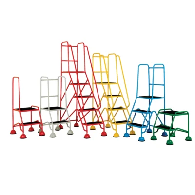 Steptek Classic Plus Mobile Steps Range (2 - 5 Treads) - Large Platform