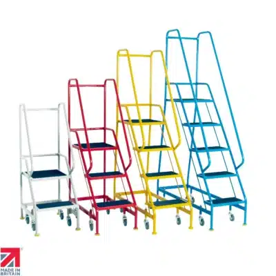 Steptek narrow aisle mobile steps (2 - 5 treads)