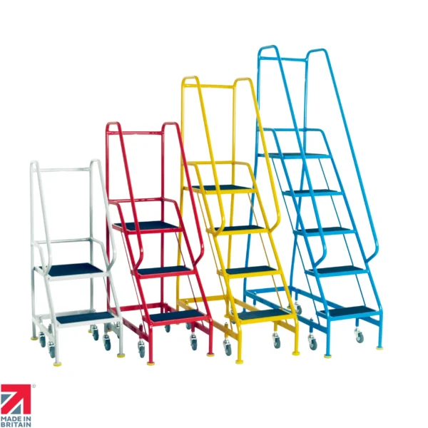 Steptek Narrow Aisle Mobile Steps (2 - 5 Treads)