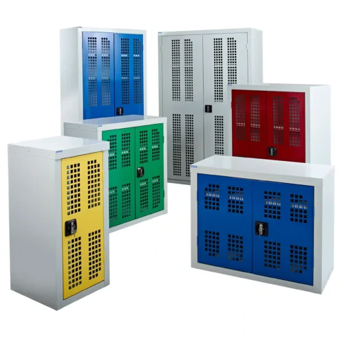 QMP Perforated Door Steel Cupboards – Ventilated & Secure