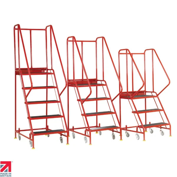 Steptek premier commercial mobile steps (3 - 6 tread)