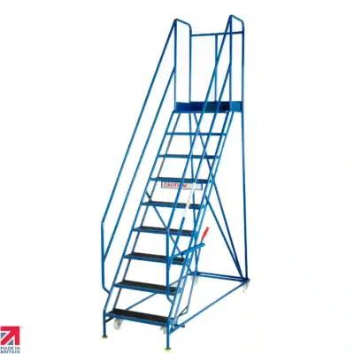 Steptek mobile steps with hand lock anchorage (4 - 12 treads)