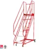 Steptek british standard quality red range warehouse steps (3 - 16 treads)