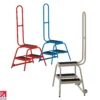 Steptek Wheel Along Mobile Steps - 2 Tread - Grab Handle