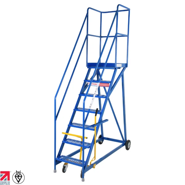 Steptek Heavy Duty Narrow Warehouse Steps - BS Certified (3 - 15 Treads)