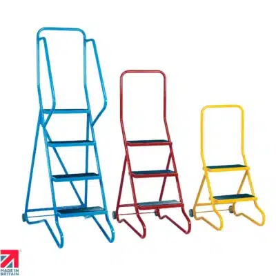 Steptek wheel along portable steps (2 - 4 treads)