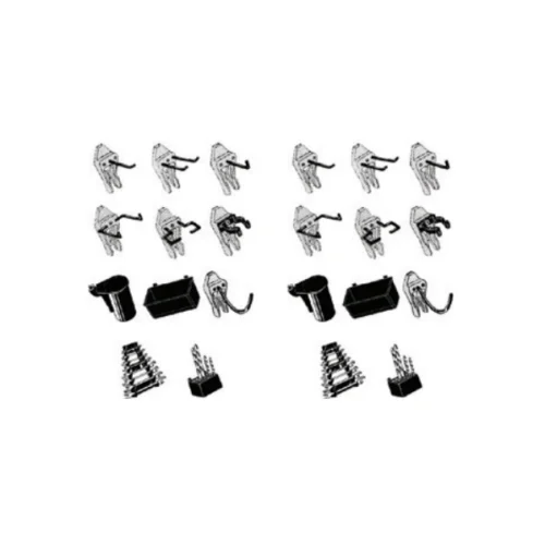 Euroslide Tool Clip Mix Kit - Perforated Panel Hooks