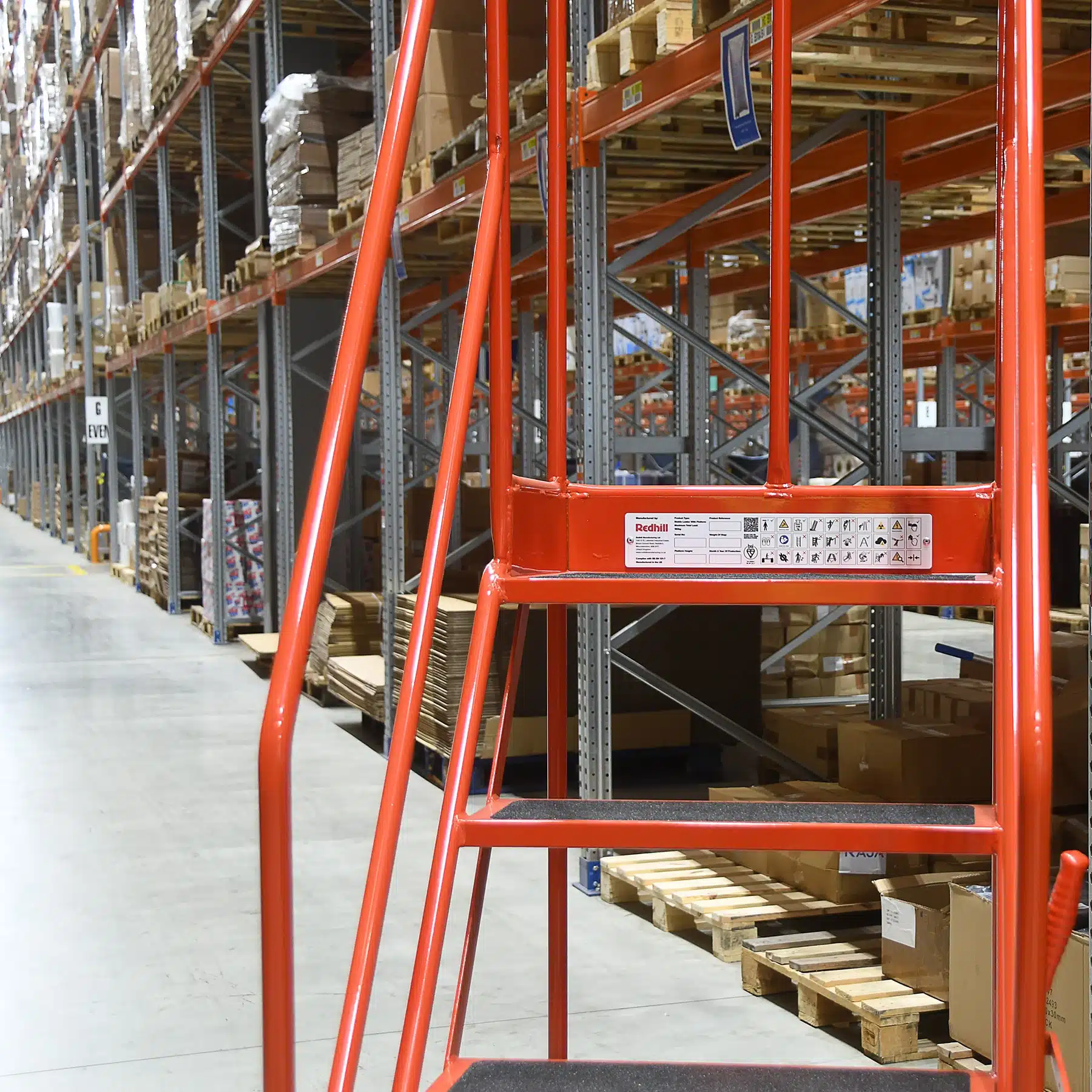 Steptek British Standard Quality Red Range Warehouse Steps (3 - 16 Treads) 5 Steptek british standard quality red range warehouse steps (3 - 16 treads) - image 5
