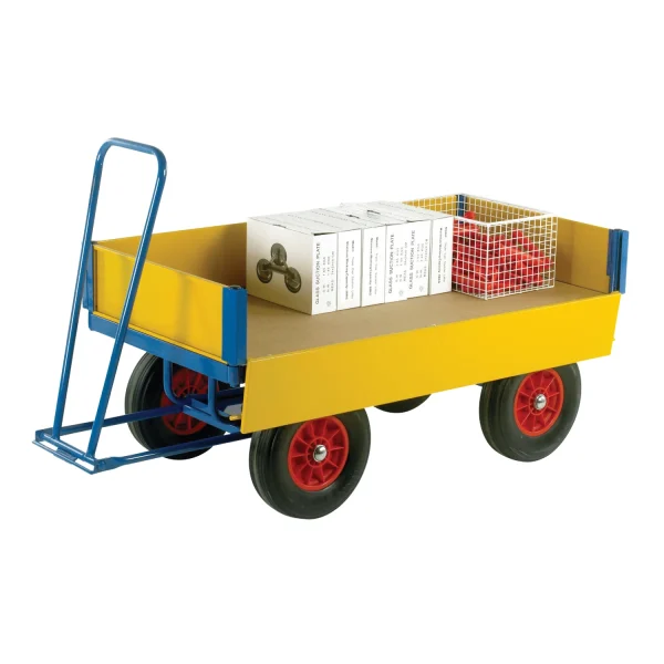The Best Of British Manufacturing 37 Loadtek turntable trailer with drop down sides