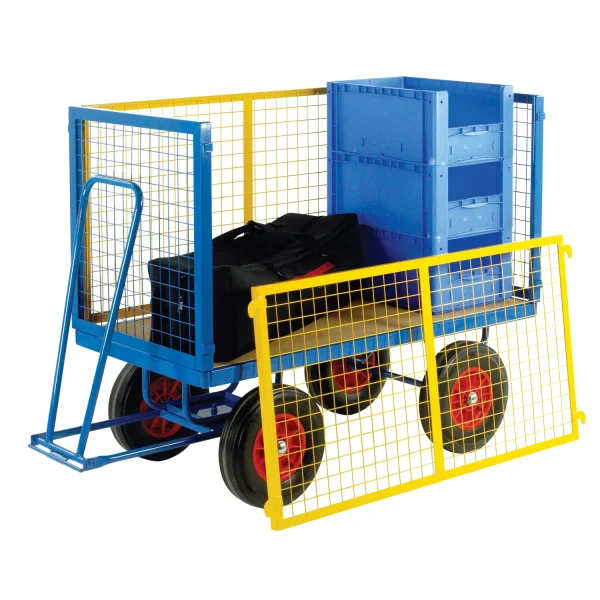 The Best Of British Manufacturing 29 Loadtek turntable trailer with mesh supports