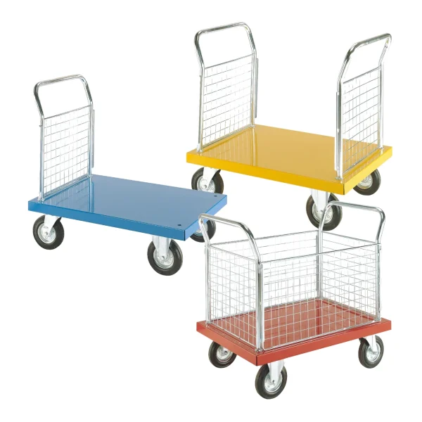 Loadtek colour range platform trolleys