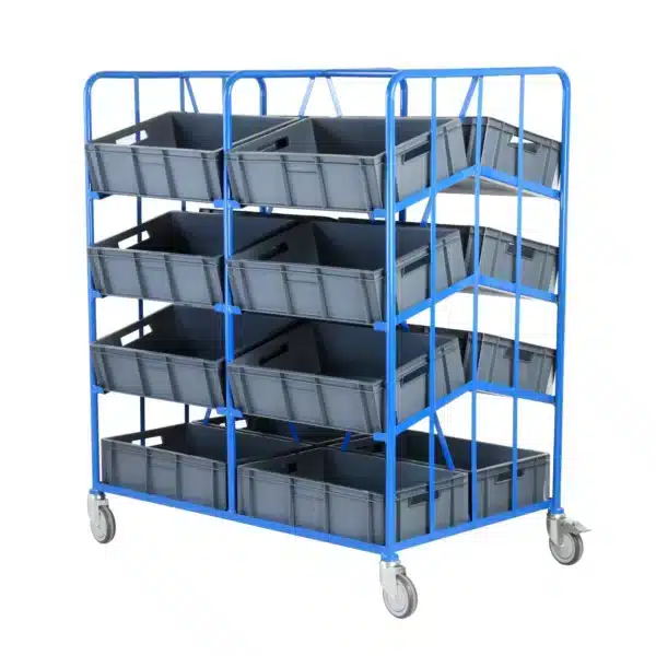 Loadtek mobile picking tray racks