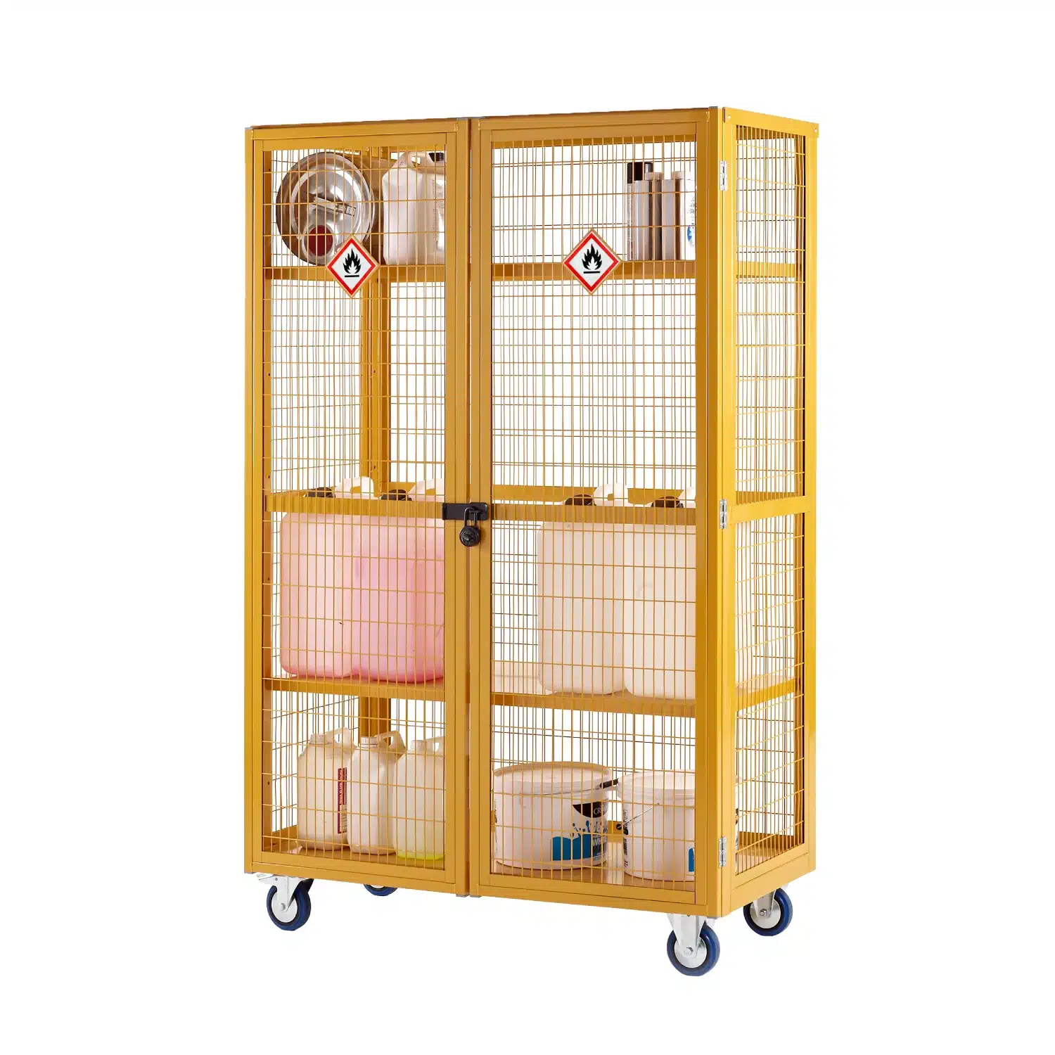Qmp Hazardous Boxwell Mesh Cage Trolleys 3 Qmp hazardous boxwell mesh cage trolleys - image 3