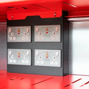 Pwr1 close 4x double sockets power shelf