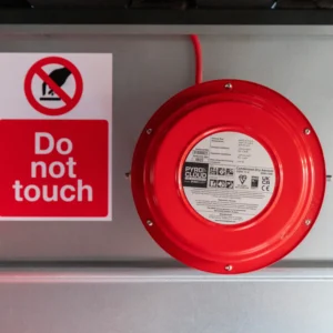 Pwr2 close powder suppressant system signage