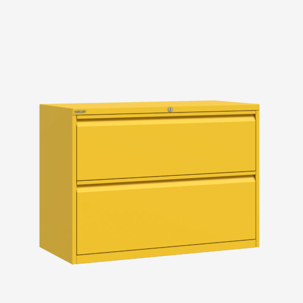 Bisley Essentials Lateral Filing Cabinet - 2 Drawer - 693H x 1000W