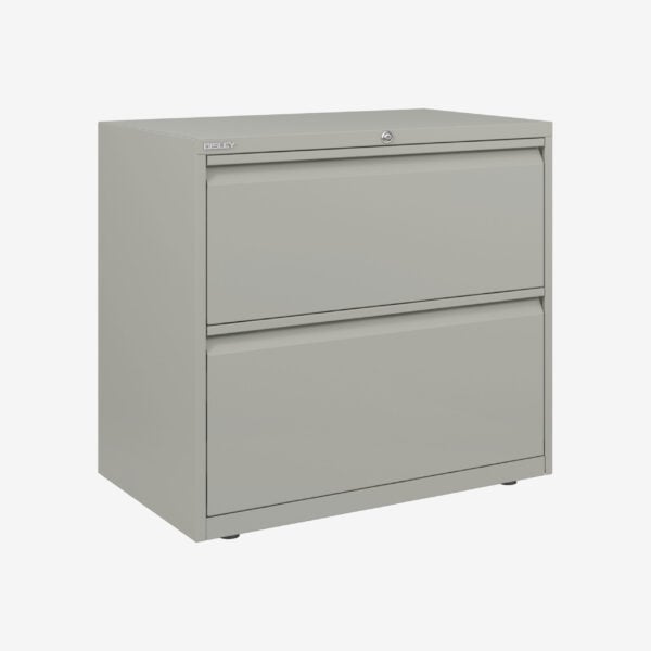 Bisley essentials lateral filing cabinet - 2 drawer - 693h x 800w